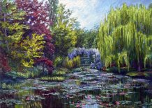 Картина "Пруд с лилиями в Живерни"