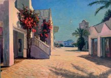 Картина " Улица Джербы, дорога к музею "