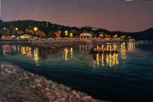 Картина " Вечер в Абрау-Дюрсо "