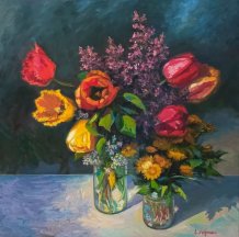 Картина " Весенний натюрморт "